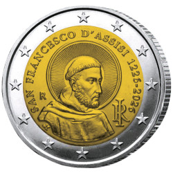2 Euro Italie 2026 - Saint François d’Assise
