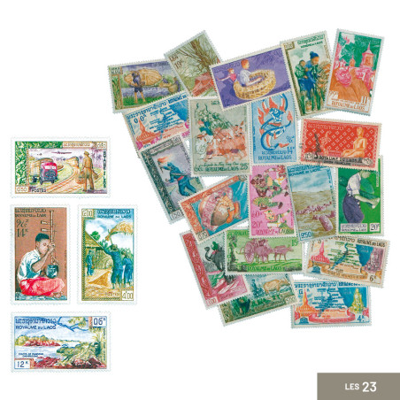 23 timbres Laos