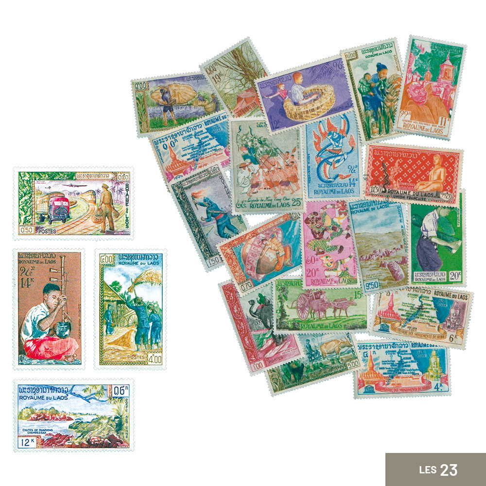23 timbres Laos