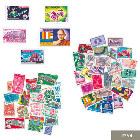 49 timbres Cambodge