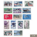 15 timbres surchargés Algérie Française 1958