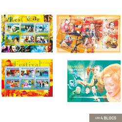 4 blocs-feuillets Cinéma