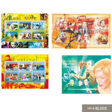 4 blocs-feuillets Cinéma