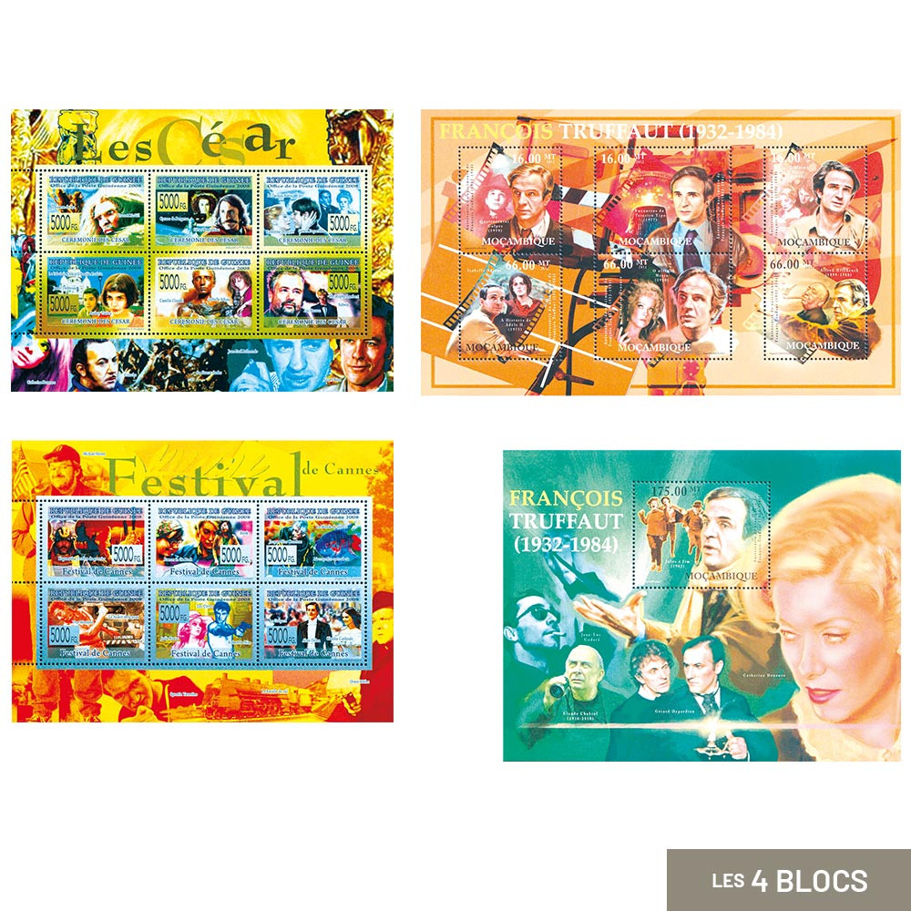 4 blocs-feuillets Cinéma