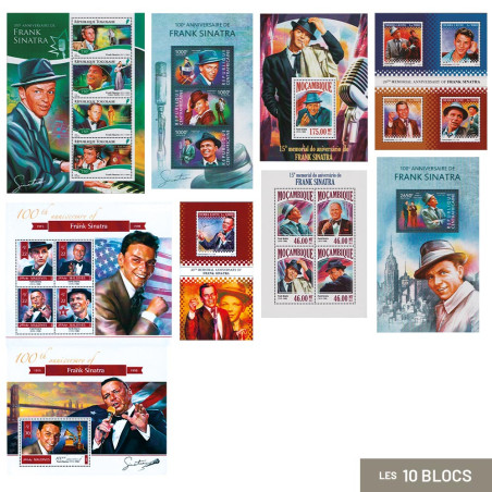 10 blocs-feuillets Sinatra