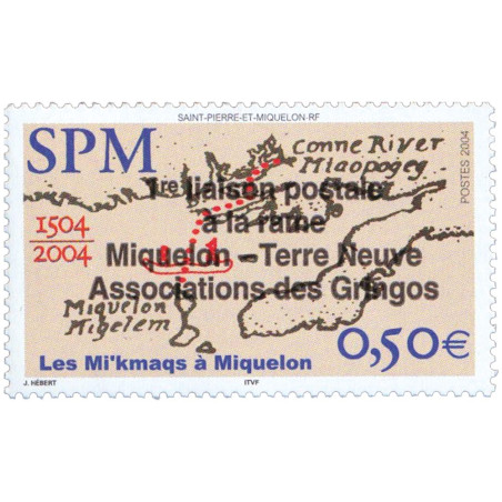 1 timbre Saint Pierre  et Miquelon