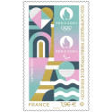 1 timbre  Officiel Jeux  Olympiques  Paris 2024