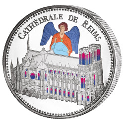 Pièce de collection colorisée - Cathédrale de Reims
