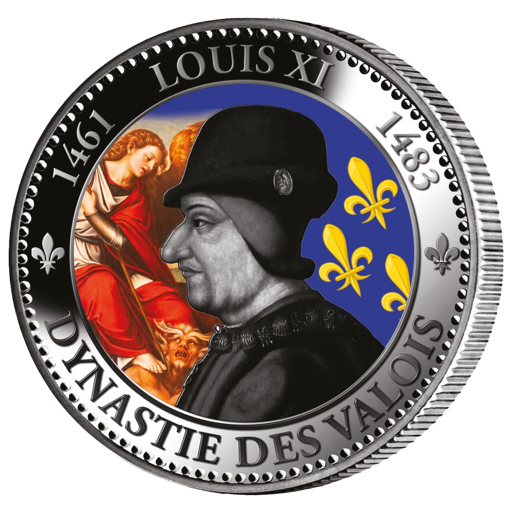 Pièce de collection colorisée - Louis XI
