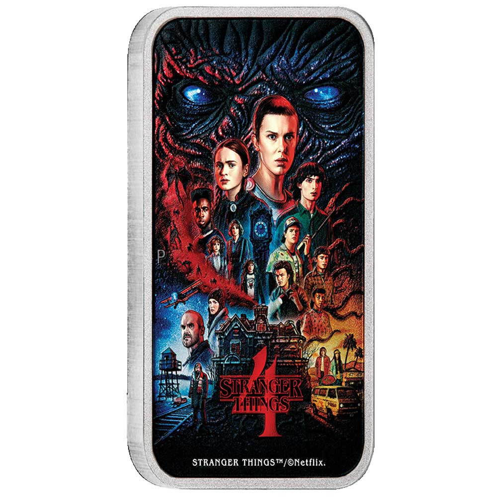 1 Dollar Argent Tuvalu BU 2026 colorisée - Stranger Things saison 4