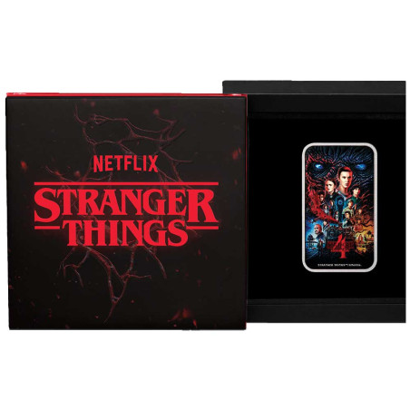 1 Dollar Argent Tuvalu BU 2026 colorisée - Stranger Things saison 4