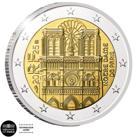 2 Euro France BE 2025 - Notre-Dame de Paris
