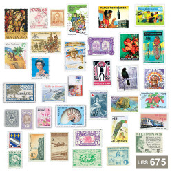 Lot 675 timbres Océanie et Réunion