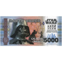 Billet Souvenir 5000 Crédits Galactic - Dark Vador