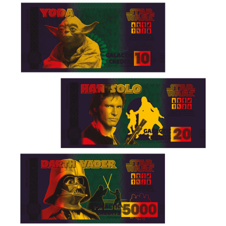 Lot 3 Billets Souvenir Star Wars