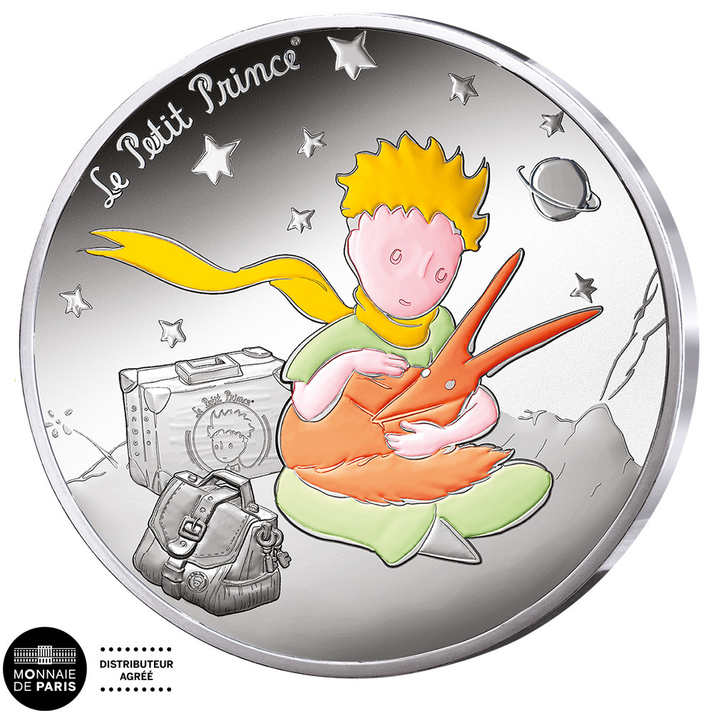 10 Euro Argent France BE 2026 colorisée - Le Petit Prince - Renard