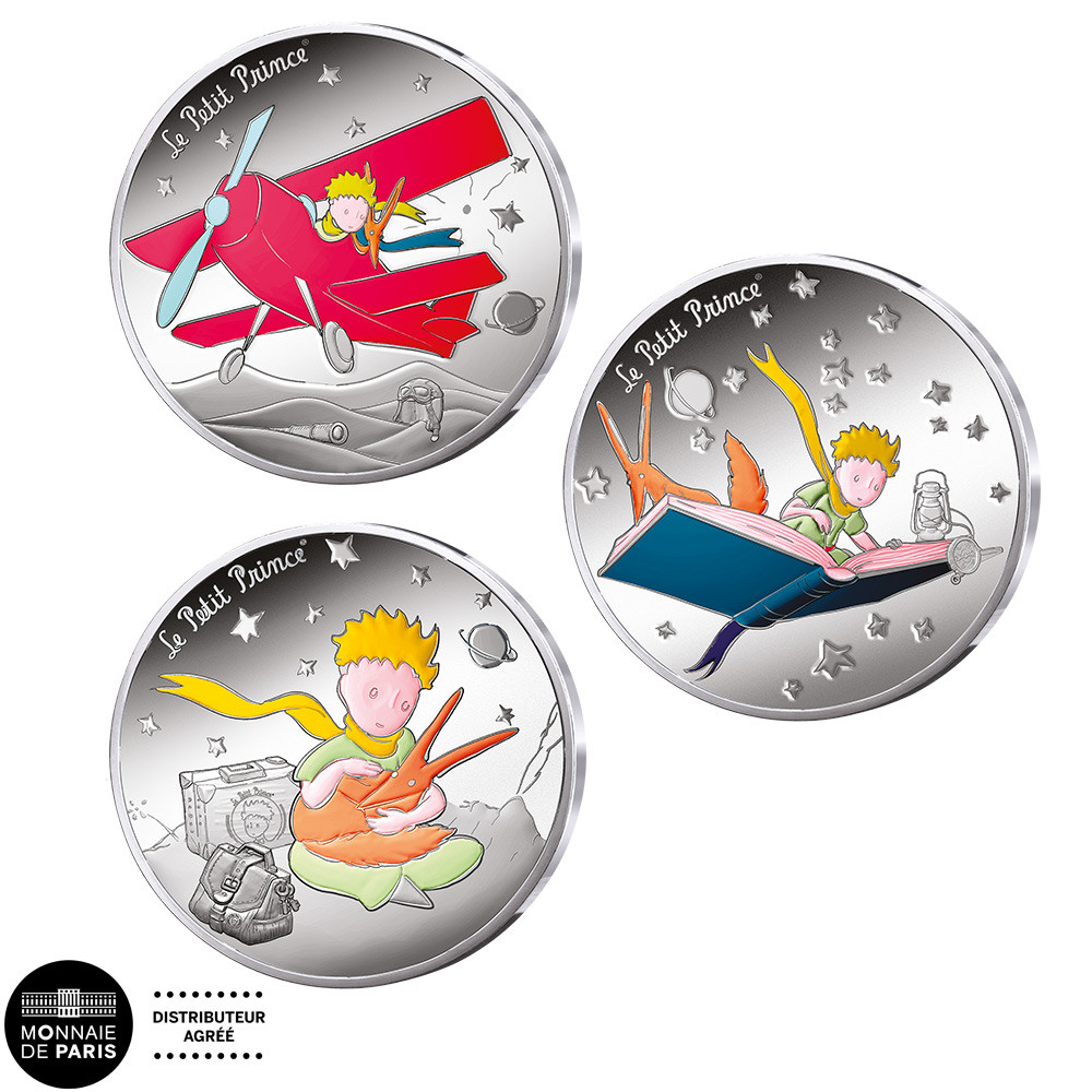 Lot 3 x 10 Euro France BE 2026 colorisées - Le Petit Prince