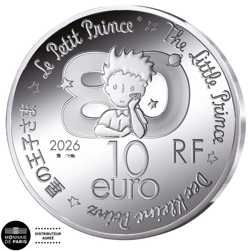 Lot 3 x 10 Euro France BE 2026 colorisées - Le Petit Prince