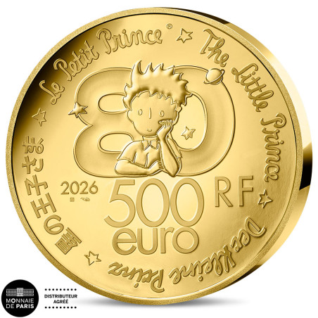 500 Euro Or France BE 2026 - Le Petit Prince