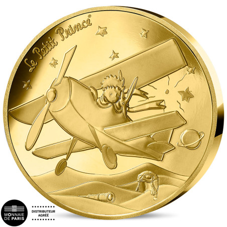 50 Euro Or France BE 2026 - Le Petit Prince - Avion
