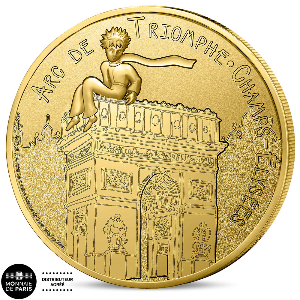 Médaille Le Petit Prince - Arc de Triomphe