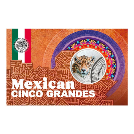 500 Francs CFA  Argent BU 2026 colorisée - Big 5 : Jaguar