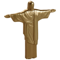 1 000 Francs  Argent BE 2025 dorée - Christ Rédempteur