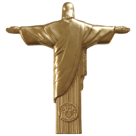 1 000 Francs  Argent BE 2025 dorée - Christ Rédempteur