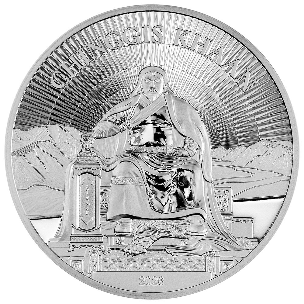 500 Tögrög Argent BE 2026 - Gengis Khan