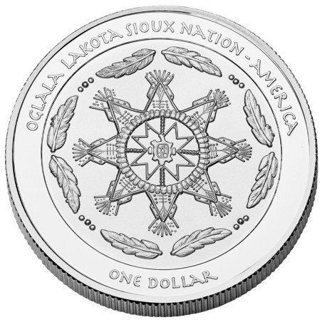 1 Dollar Argent Lakota Sioux BE 2026 - Femme Bison Blanc