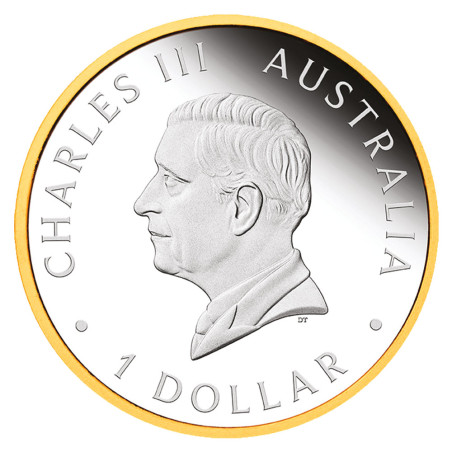 1 Dollar Argent Australie BE 2026 dorée - 40 ans du “Nugget”