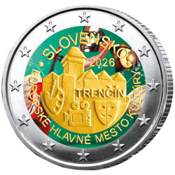 2 Euro Slovaquie 2026 colorisée - Trenčín