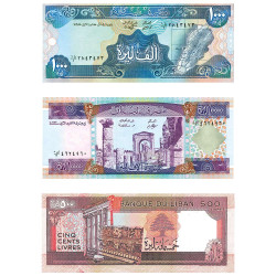 3 billets Liban 1988-1993