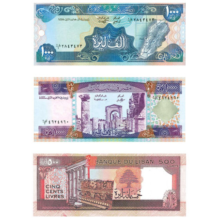3 billets Liban 1988-1993