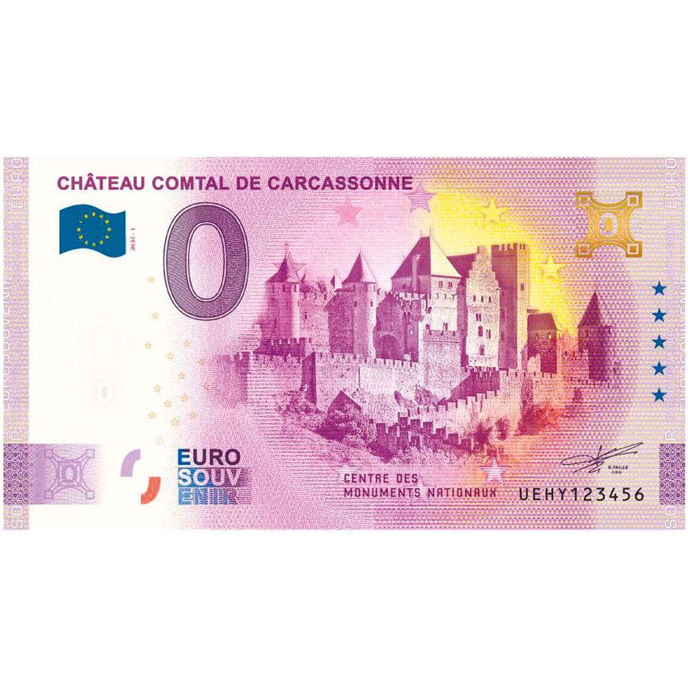 Billets Souvenir 0 Euro - Château Comtal de Carcassonne