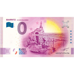 Billets Souvenir 0 Euro - Biarritz - Rocher de la Vierge