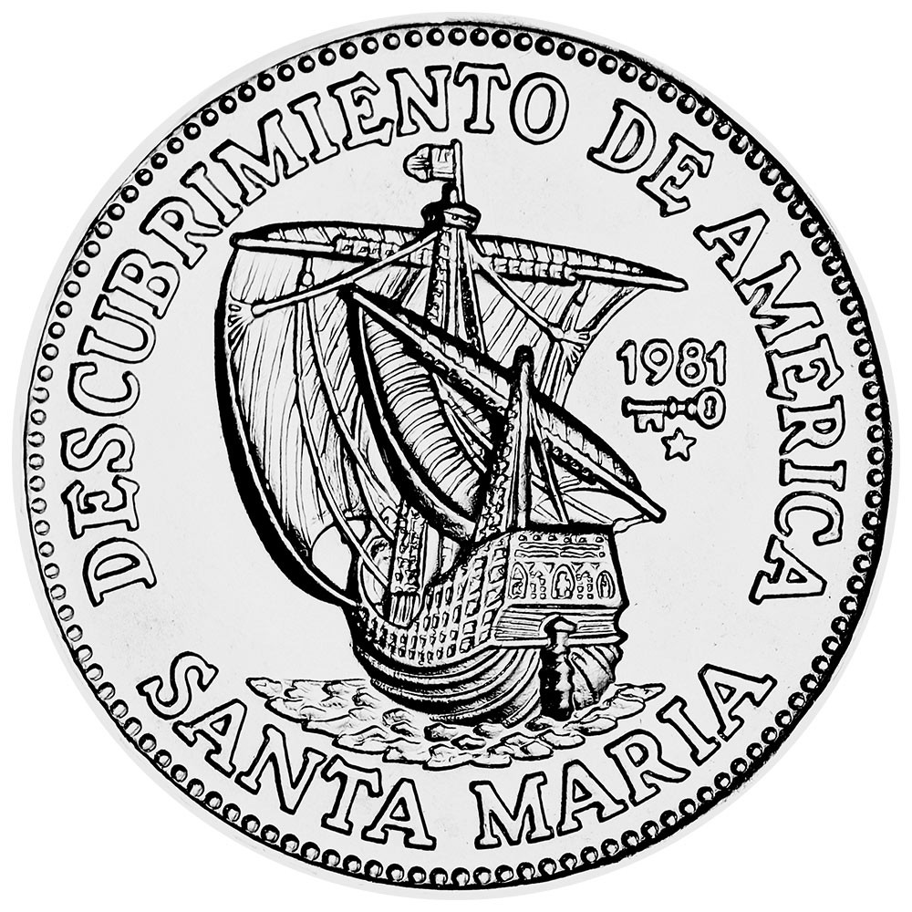 1 Peso Cuba 1981 - Santa Maria