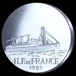 TRANSATLANTIC - Ile de France 1927 - Argent