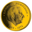 Médaille Georges Pompidou dorée