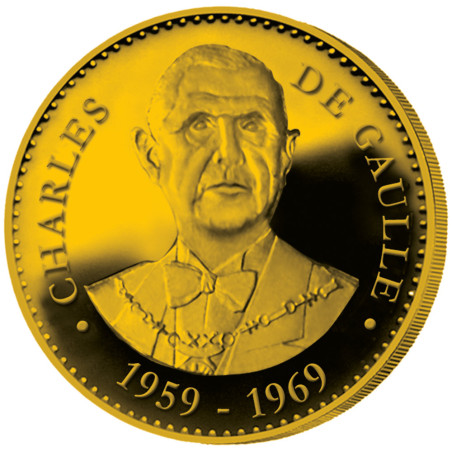 Médaille Charles de Gaulle dorée