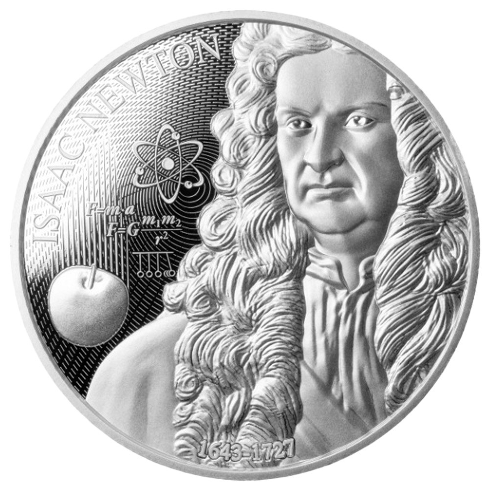 2 Dollars Argent BE 2026 - Isaac Newton