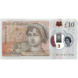10 Livres Royaume-Uni 2016 - Jane Austen