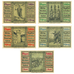 5 billets Allemagne 1920