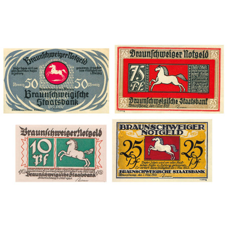 4 billets Allemagne 1921