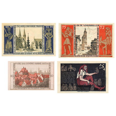 4 billets Allemagne 1921