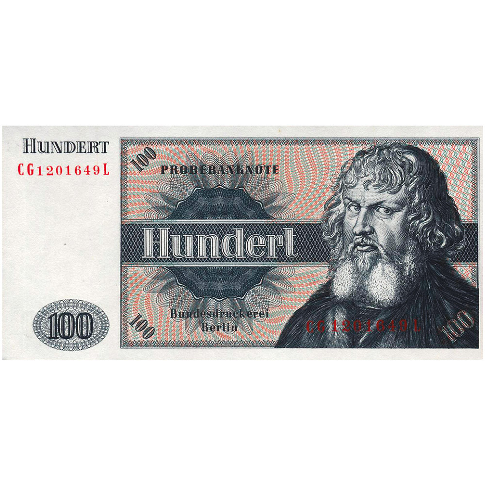 100 Marks Allemagne 1960 - Essai - Hieronymus Holschuher