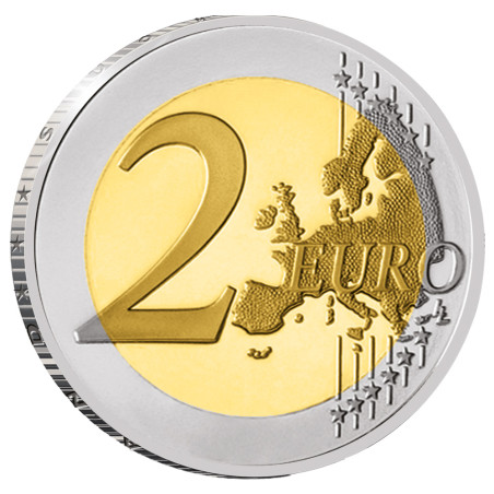 2 Euro Vatican BE 2023 - 550 ans de la mort  du Pérugin + 50 Cents Vatican - Pape François offerte