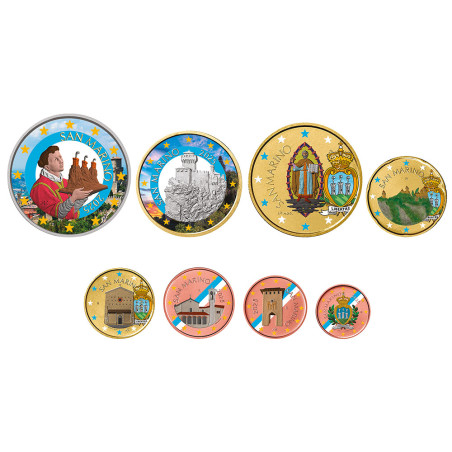 Série Saint-Marin 2025 colorisée