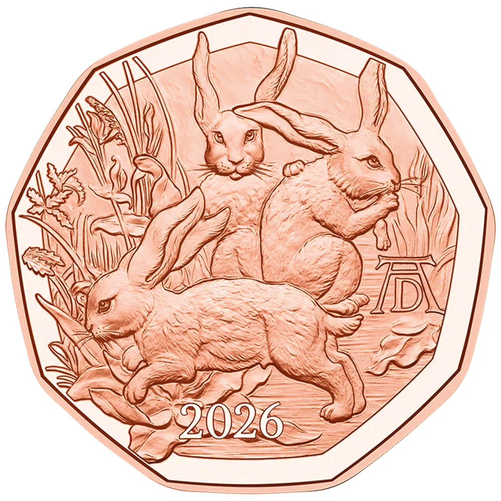 5 Euro Autriche 2026 - Sainte famille aux trois lapins Albrecht Durer