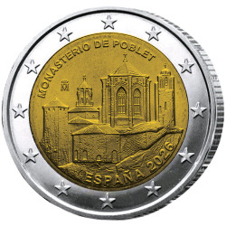 2 Euro Espagne 2026 - Monastère de Poblet